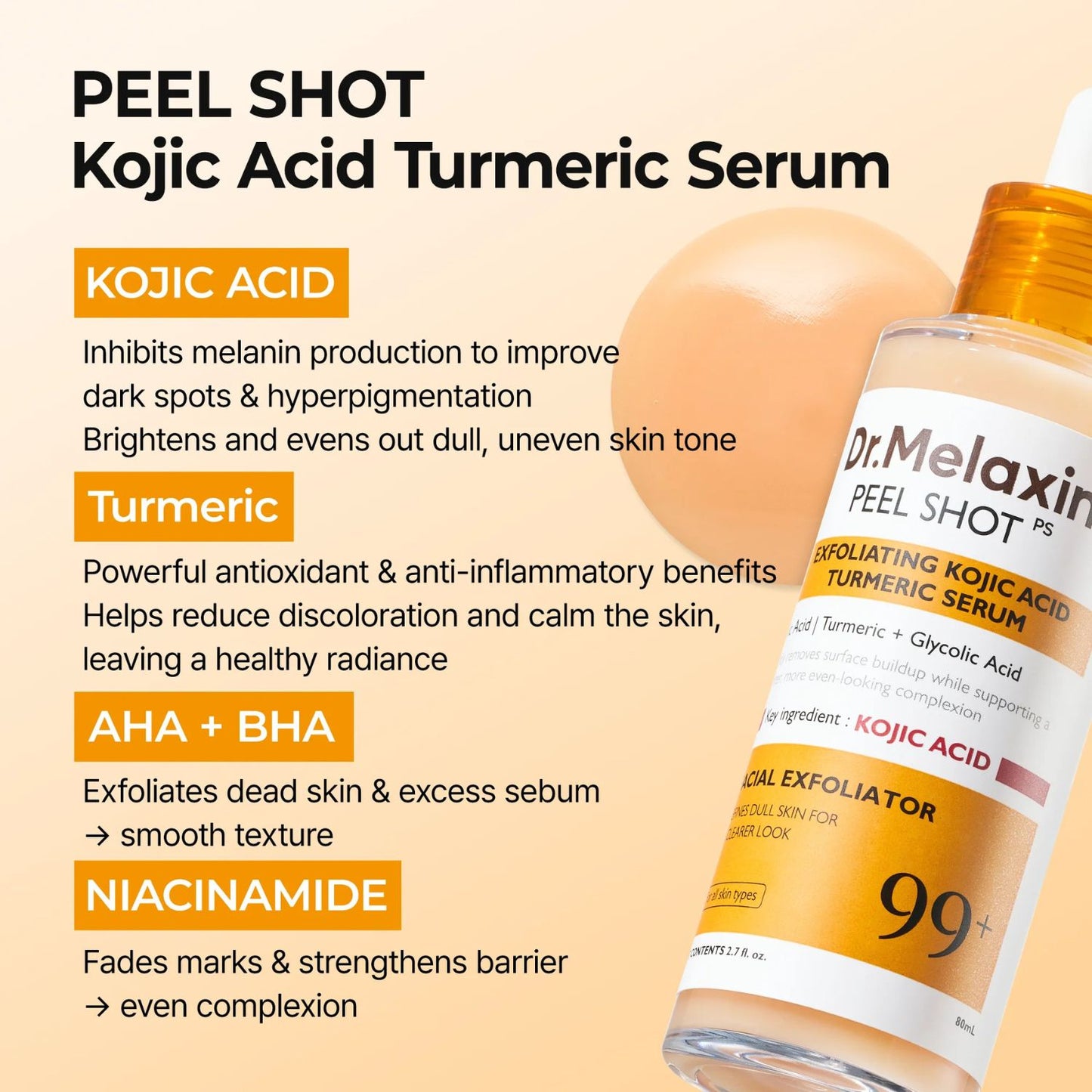 Peel Shot Glow Rice Ampoule Duo & Kojic Acid Turmeric Duo