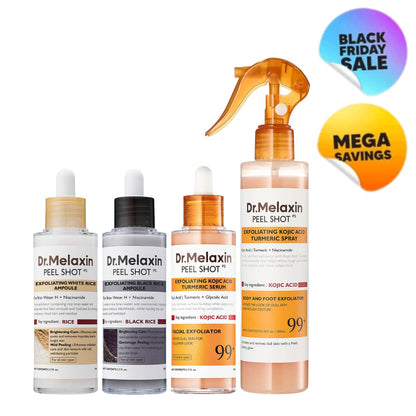 Peel Shot Glow Rice Ampoule Duo & Kojic Acid Turmeric Duo